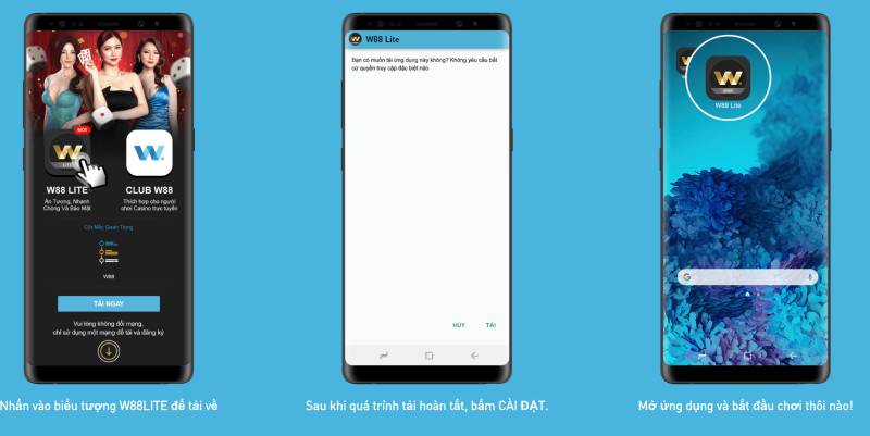 Tải App W88 Lite và Club W88 – Cá Cược Đỉnh Cao Mọi Lúc, Mọi Nơi 2 Hướng dẫn tải và cài đặt W88 Lite
